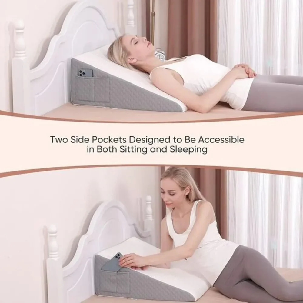 Wedge Pillow for Sleeping Bed Wedge Pillow for after Surgery Triangle Eleva‎ New